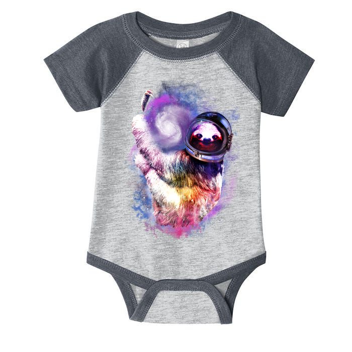 Astronaut Sloth Hanging In Space Infant Baby Jersey Bodysuit