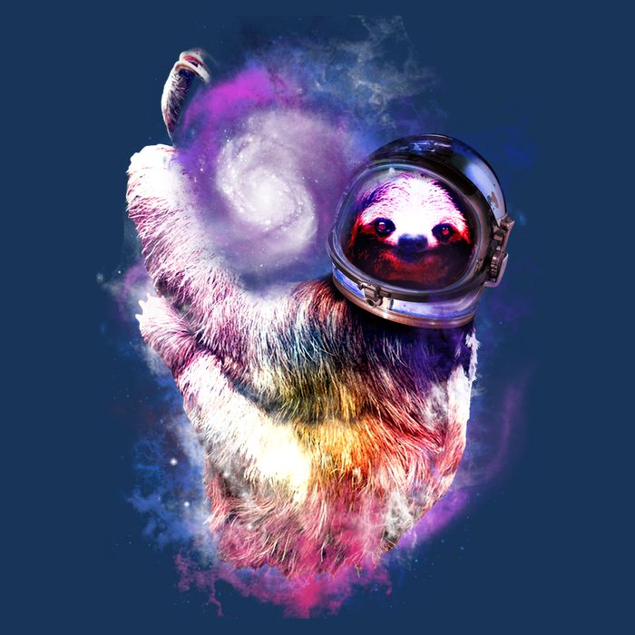 Astronaut Sloth Hanging In Space Infant Baby Jersey Bodysuit