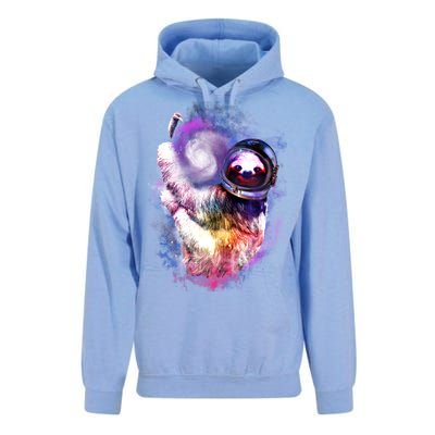 Astronaut Sloth Hanging In Space Unisex Surf Hoodie