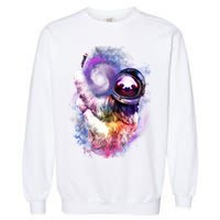 Astronaut Sloth Hanging In Space Garment-Dyed Sweatshirt