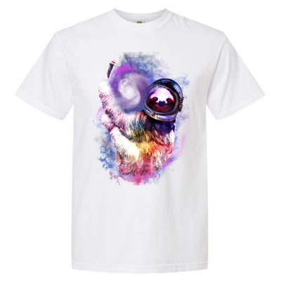 Astronaut Sloth Hanging In Space Garment-Dyed Heavyweight T-Shirt