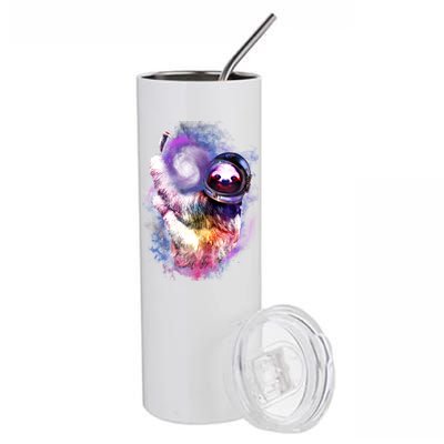 Astronaut Sloth Hanging In Space Stainless Steel Tumbler