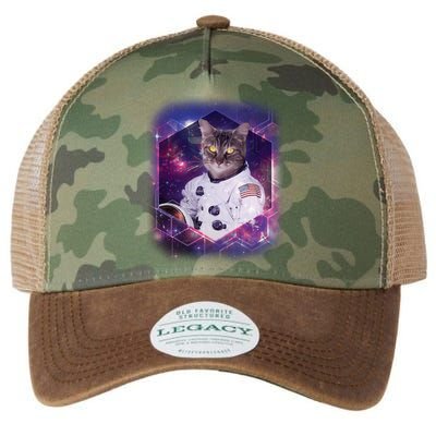 Astronaut Space Cat1 Legacy Tie Dye Trucker Hat