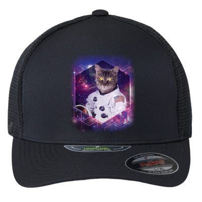 Astronaut Space Cat1 Flexfit Unipanel Trucker Cap