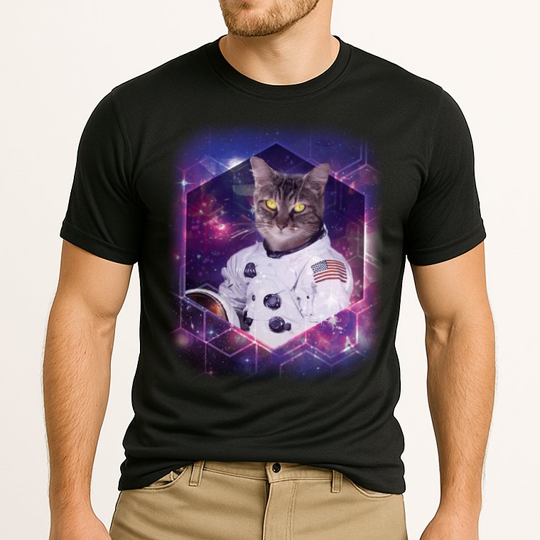 Astronaut Space Cat1 Performance Shirt