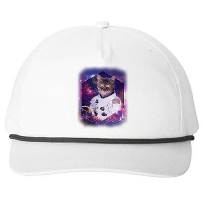 Astronaut Space Cat1 Snapback Five-Panel Rope Hat