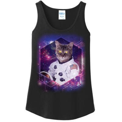 Astronaut Space Cat1 Ladies Essential Tank