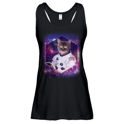 Astronaut Space Cat1 Ladies Essential Flowy Tank