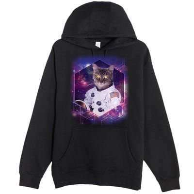 Astronaut Space Cat1 Premium Pullover Hoodie