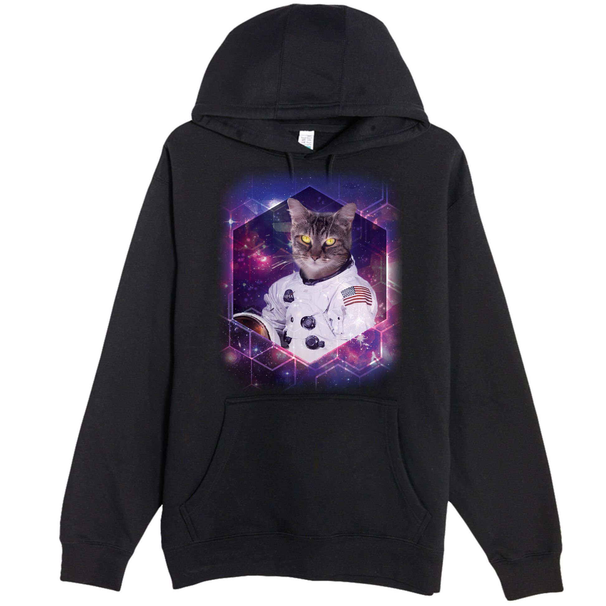 Astronaut Space Cat1 Premium Pullover Hoodie