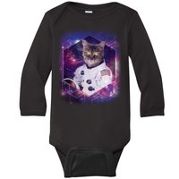 Astronaut Space Cat1 Baby Long Sleeve Bodysuit