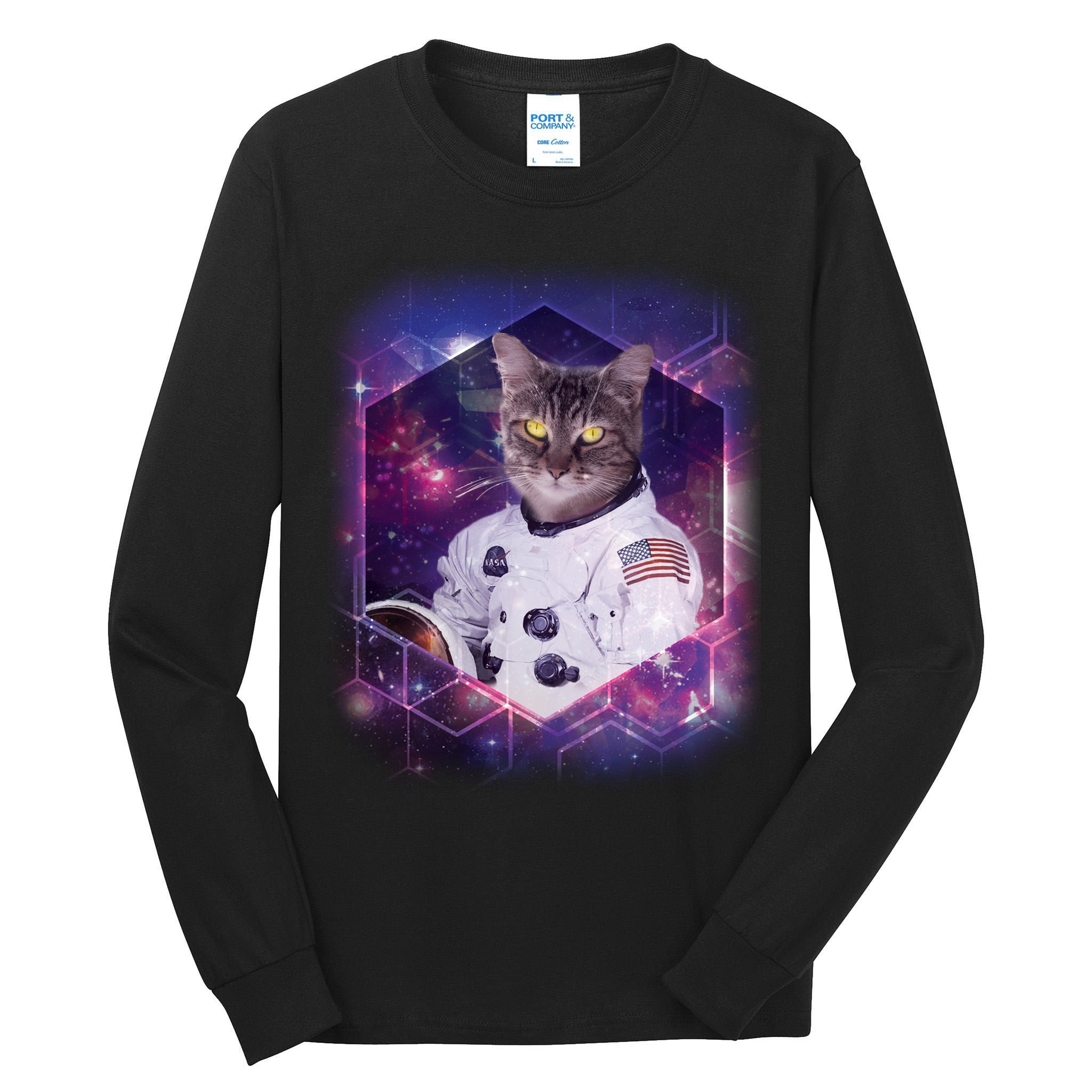 Astronaut Space Cat1 Tall Long Sleeve T-Shirt