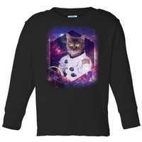 Astronaut Space Cat1 Toddler Long Sleeve Shirt