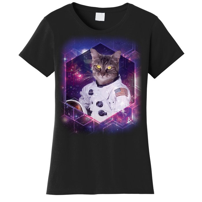 Astronaut Space Cat1 Women's T-Shirt