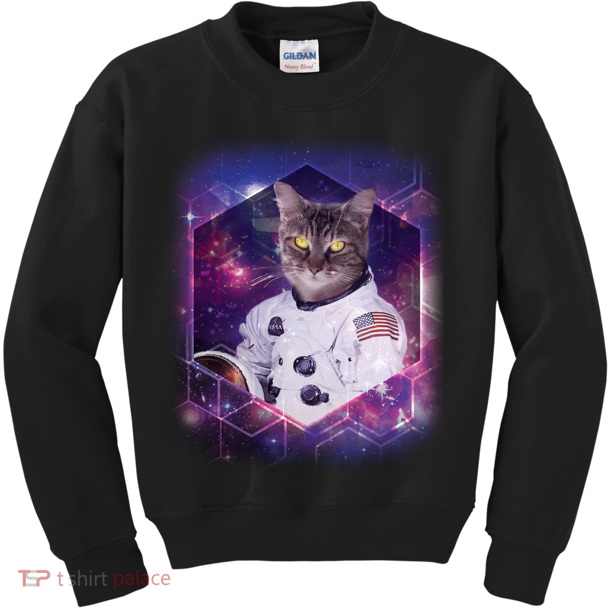 Astronaut Space Cat1 Kids Sweatshirt