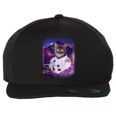 Astronaut Space Cat1 Wool Snapback Cap