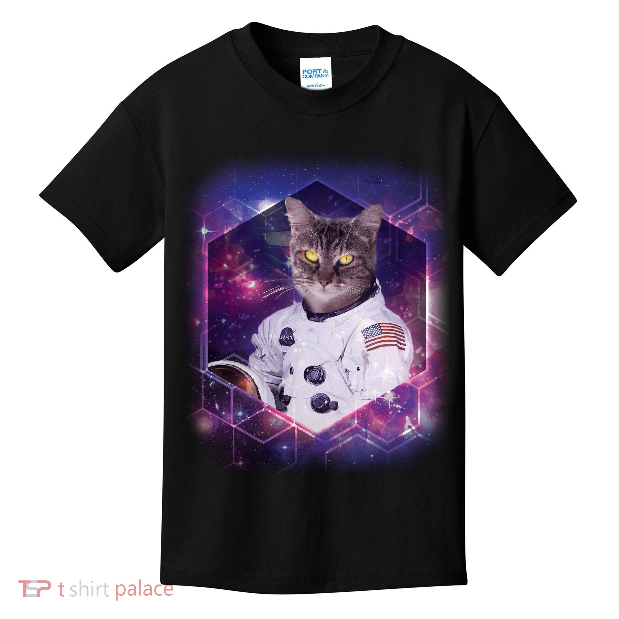 Astronaut Space Cat1 Kids T-Shirt