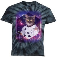 Astronaut Space Cat1 Kids Tie-Dye T-Shirt