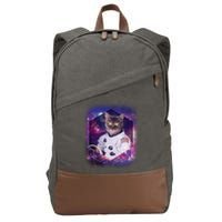 Astronaut Space Cat1 Cotton Canvas Backpack