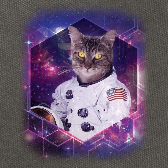 Astronaut Space Cat1 Cotton Canvas Backpack