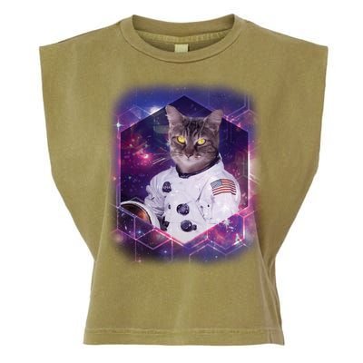 Astronaut Space Cat1 Garment-Dyed Women's Muscle Tee