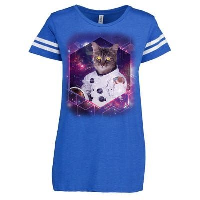 Astronaut Space Cat1 Enza Ladies Jersey Football T-Shirt