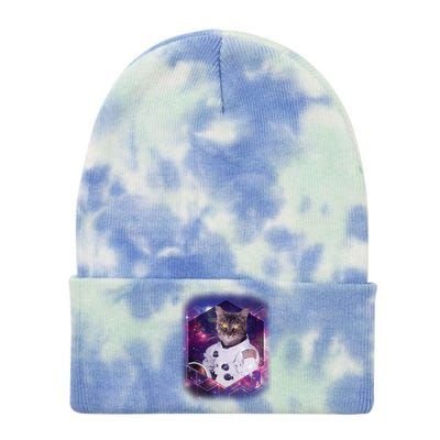 Astronaut Space Cat1 Tie Dye 12in Knit Beanie