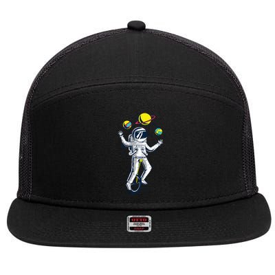 Astronaut Space Juggler 7 Panel Mesh Trucker Snapback Hat