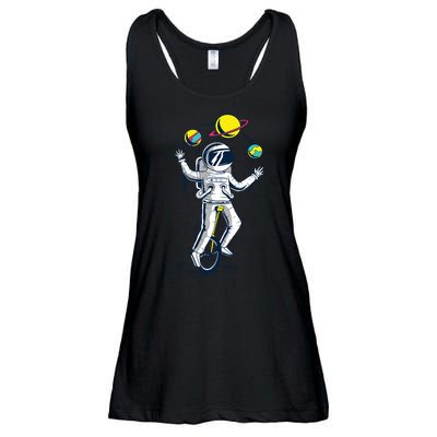Astronaut Space Juggler Ladies Essential Flowy Tank
