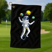Astronaut Space Juggler Golf Towel