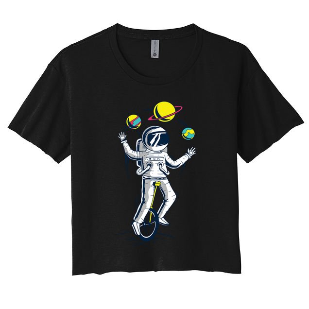 Astronaut Space Juggler Crop Top