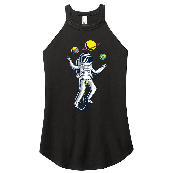 Astronaut Space Juggler Women's Perfect Tri Rocker Tank