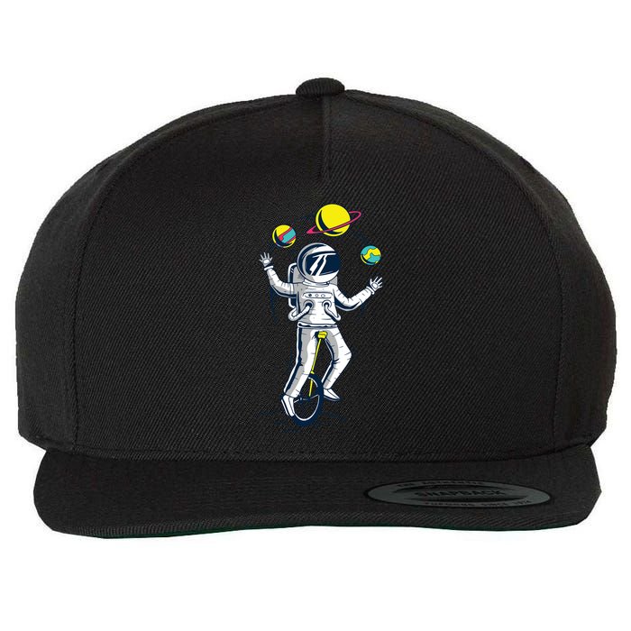 Astronaut Space Juggler Wool Snapback Cap