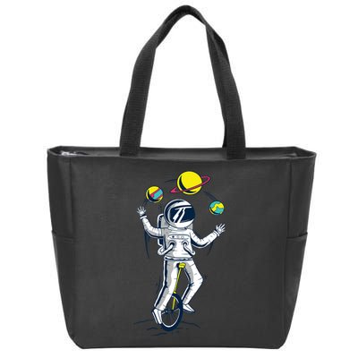 Astronaut Space Juggler Zip Tote Bag