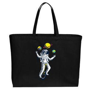 Astronaut Space Juggler Cotton Canvas Jumbo Tote