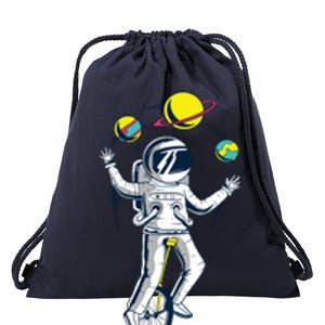 Astronaut Space Juggler Drawstring Bag