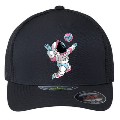 Astronaut Space Volleyball Flexfit Unipanel Trucker Cap