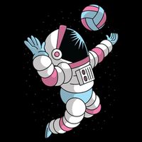 Astronaut Space Volleyball Bucket Hat