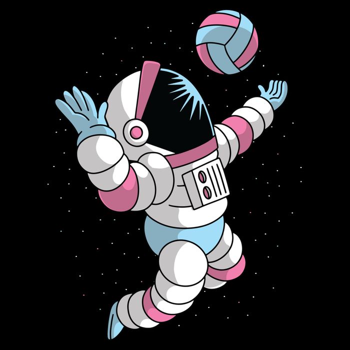Astronaut Space Volleyball Bucket Hat