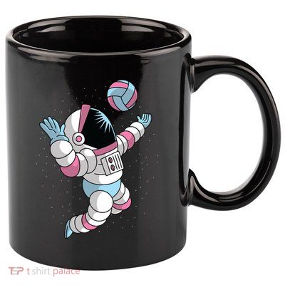 Astronaut Space Volleyball 11oz C Handle Ceramic Mug