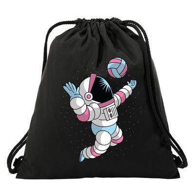 Astronaut Space Volleyball Drawstring Bag