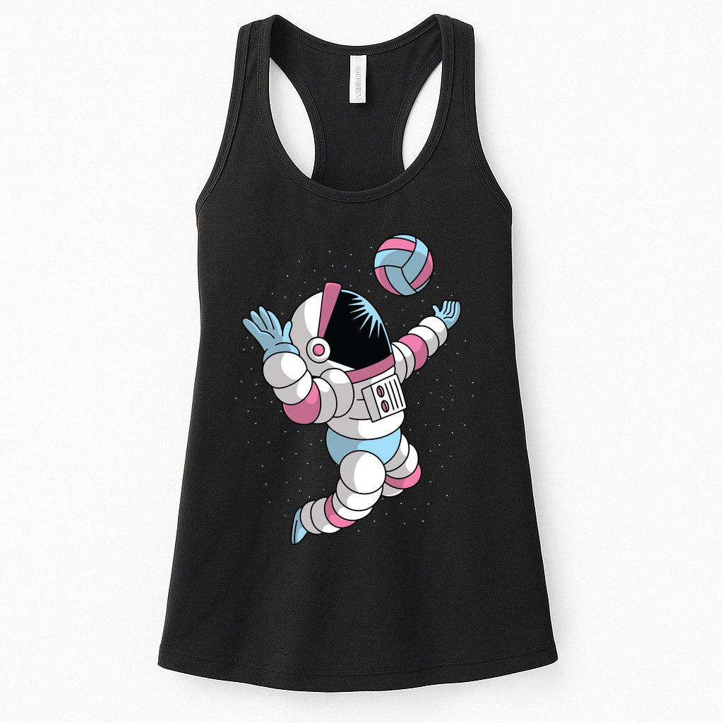 Astronaut Space Volleyball Womens Tank Top