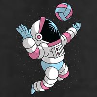 Astronaut Space Volleyball Golf Towel