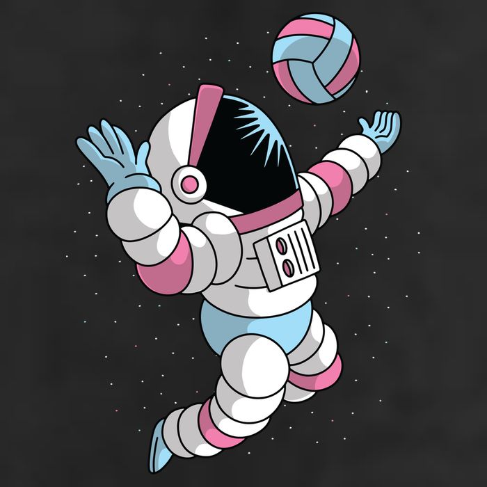 Astronaut Space Volleyball Golf Towel