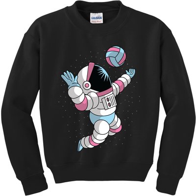 Astronaut Space Volleyball Kids Sweatshirt