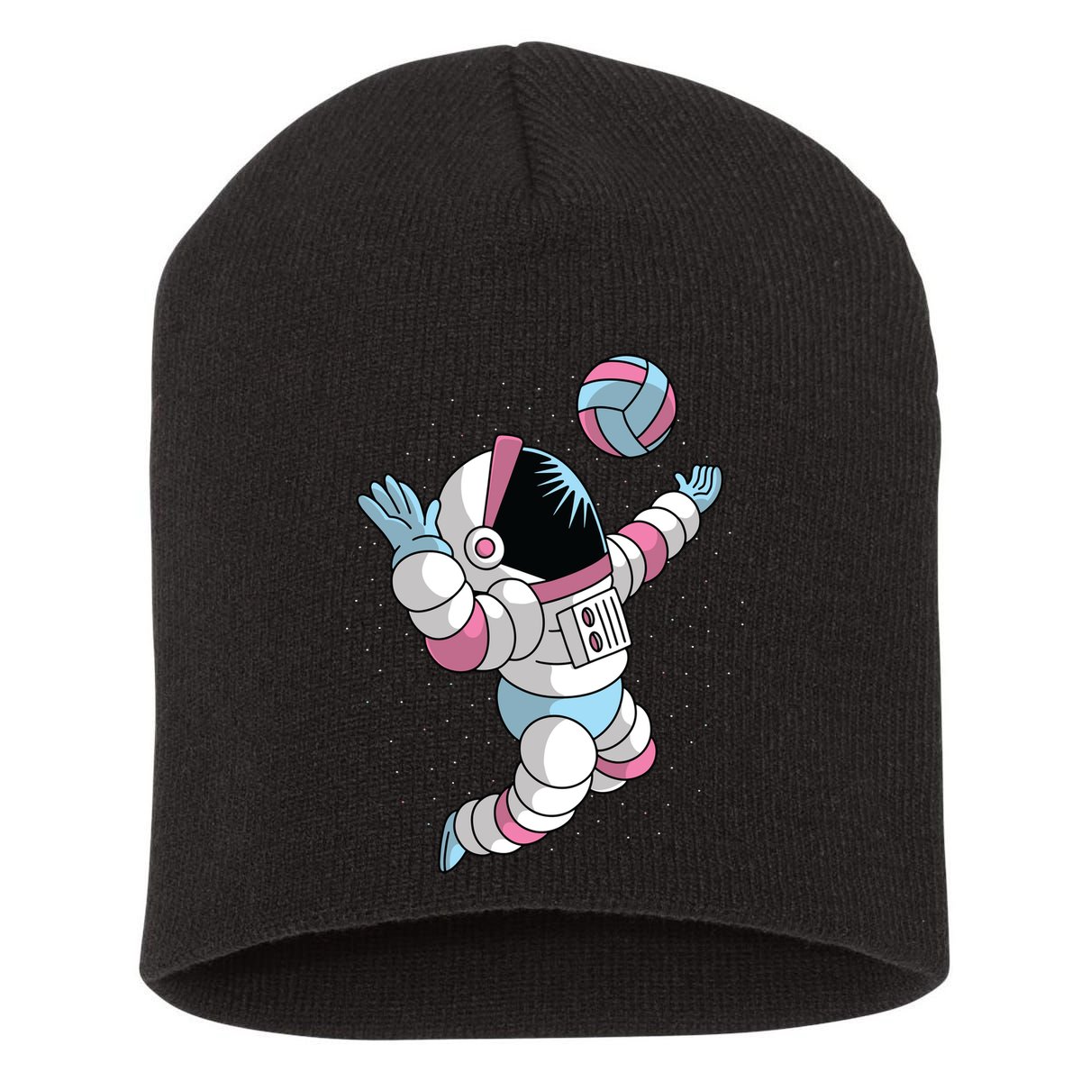 Astronaut Space Volleyball Short Acrylic Beanie