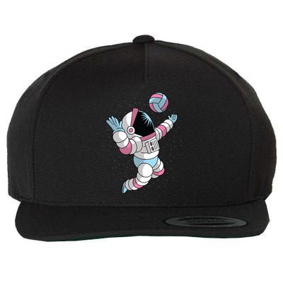 Astronaut Space Volleyball Wool Snapback Cap