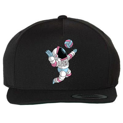 Astronaut Space Volleyball Wool Snapback Cap