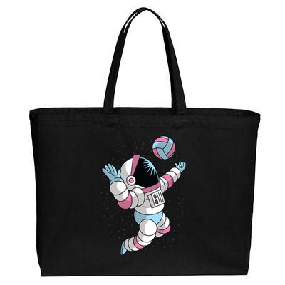 Astronaut Space Volleyball Cotton Canvas Jumbo Tote