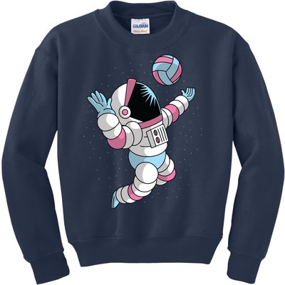 Astronaut Space Volleyball Kids Sweatshirt